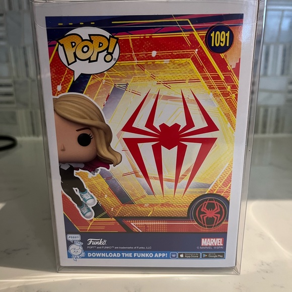 Marvel Across the Spider-Verse Spider-Gwen Marvel Corps Exclusive Funko Pop 1091 - Picture 3 of 6